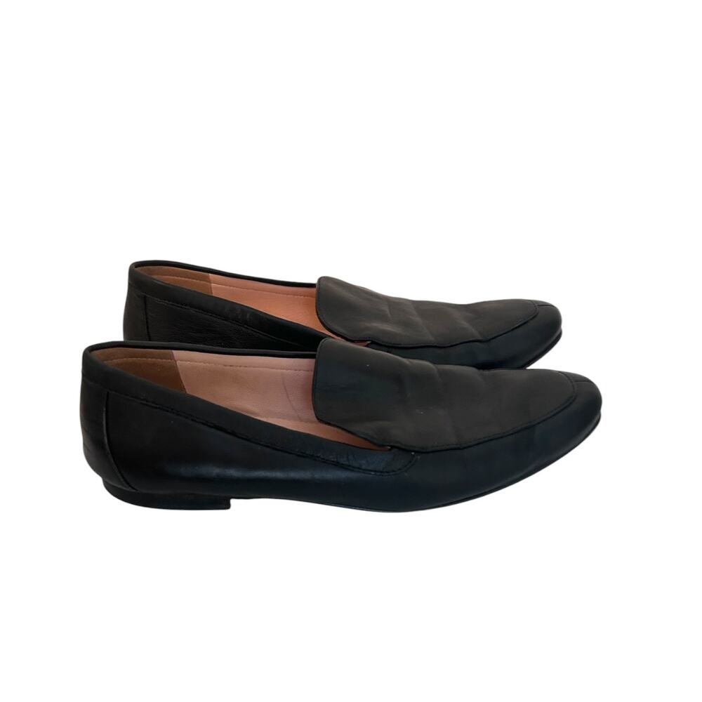 J. Crew Smoking Loafers Leather Black 7
